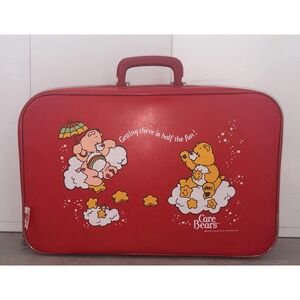 Vintage 1983 Care Bears Red Suitcase